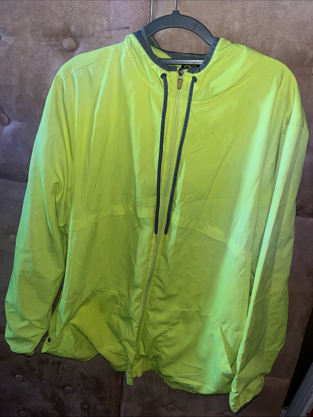 Women’s Neon Lime Hooded Utility Jacket